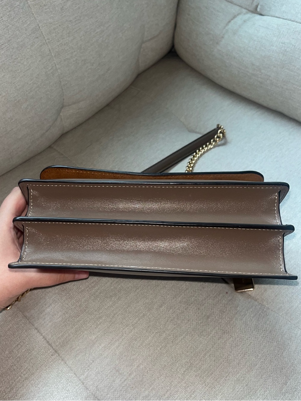 Coach Klare Crossbody Bag in Gold/Dark Stone - Picture 10 of 11